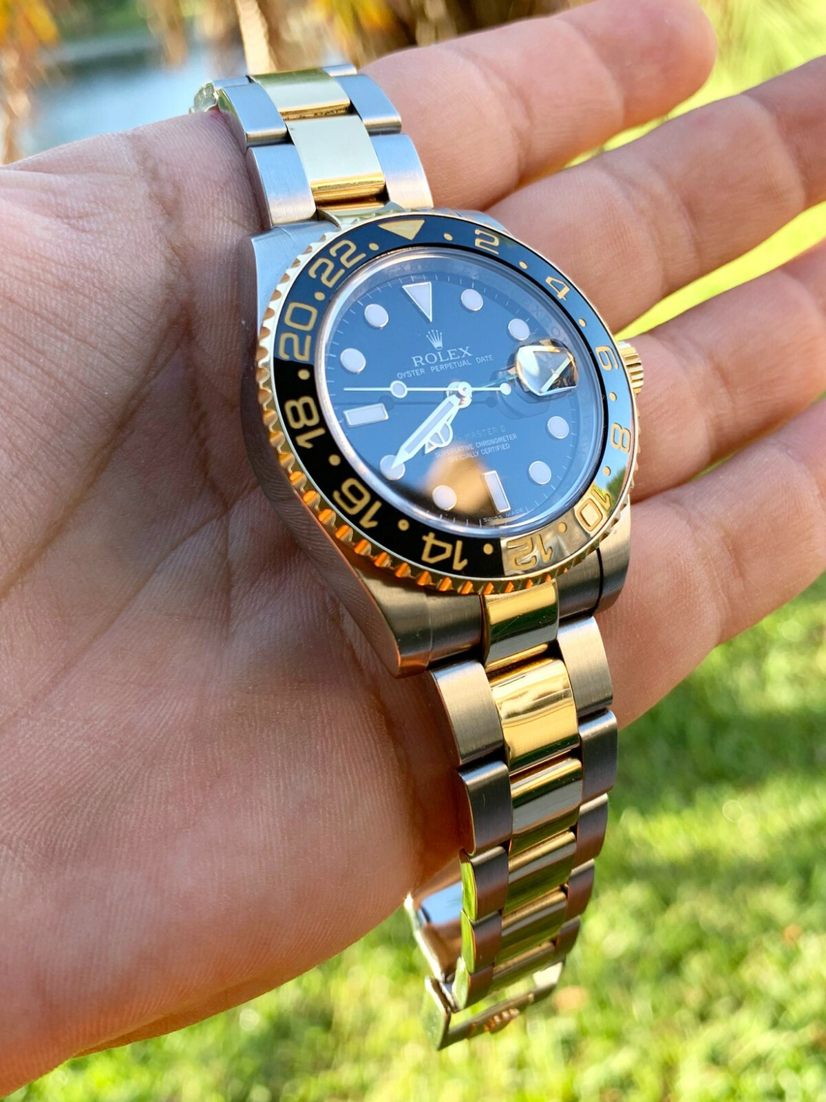 gmt 2 tone rolex
