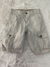 Levis boys tan cargo shorts size 10 regular 100 cotton EUC
