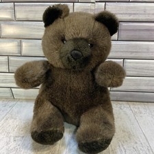 Vintage Dark Brown Teddy Bear Plush Toy 10  