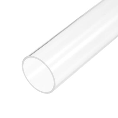 Clear Rigid Acrylic Pipe 96mm ID x 100mm(4/inch) OD x 305mm(12'') Round Tube