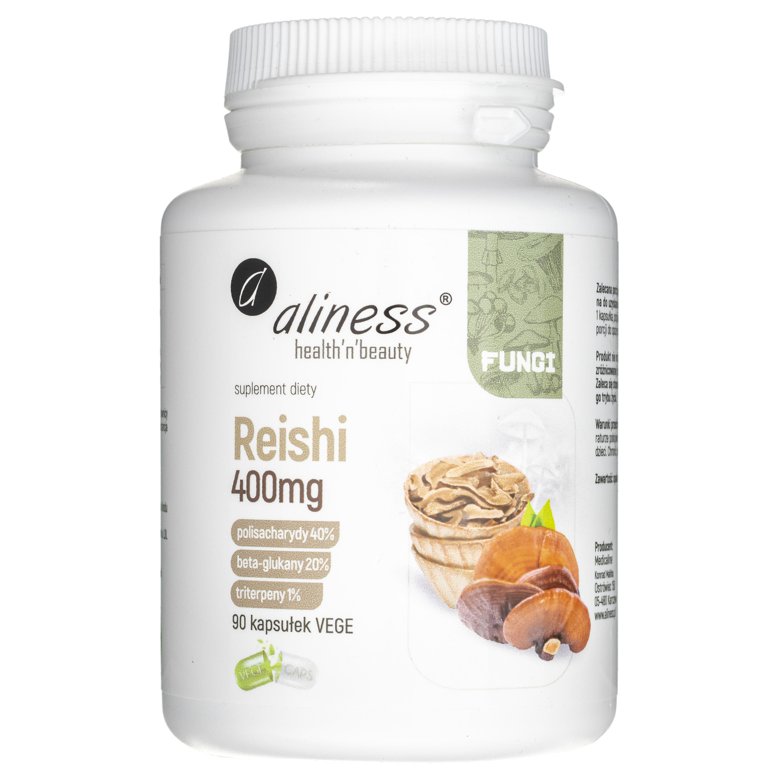 Aliness Reishi estratto di pericarpo 400 mg, 90 capsule