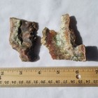 Set of 2 CADY PLUME AGATE SLABS ~ 60 grams "End Cut"/ rough jasper red white cab — photo 6