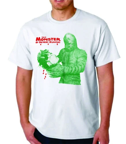 THE MONSTER OF PIEDRAS BLANCAS T-SHIRT - SCI FI HORROR SHIRT  TEE CULT HALLOWEEN - product listing photo