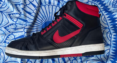 Nike Air Force II High 624006-061 Black Varsity Red Bred White