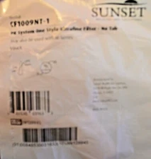 Sunset PR System One Style Ultrafine Filter No Tab Model CF1009NT-1 New Set of 2