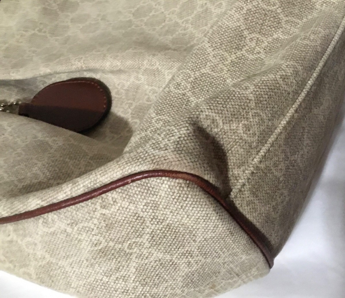 GUCCI GG Canvas Sukey Tote Bag Beige Hobo Large | eBay