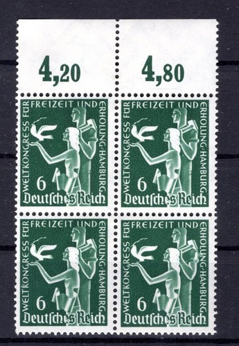 DR-3.Reich 622 Gold Block of Four MNH Non Stamped (L2337