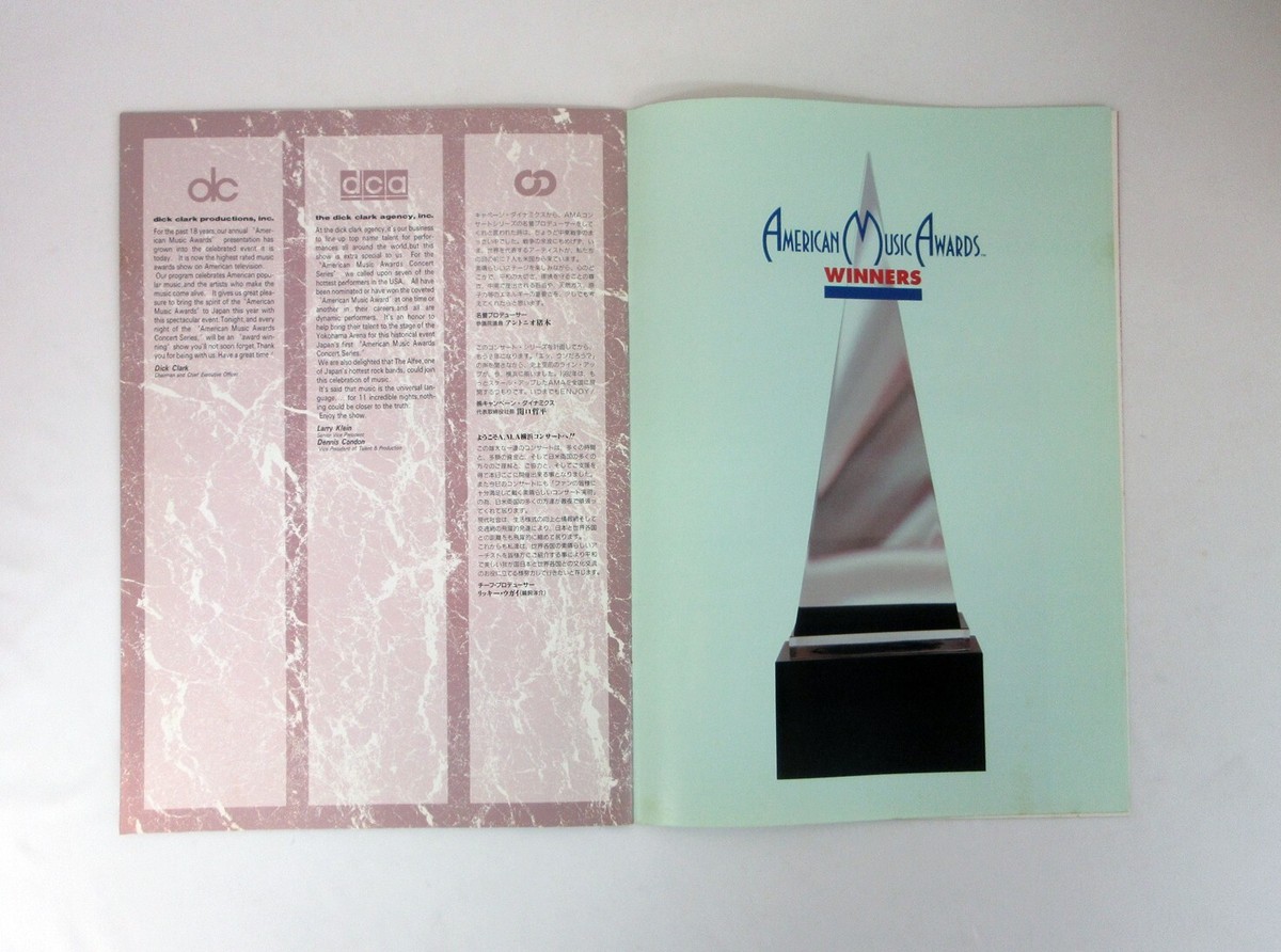 American Music Awards 1991 プログラム &チケット American Music Awards Concert Series in Japan March 14-24