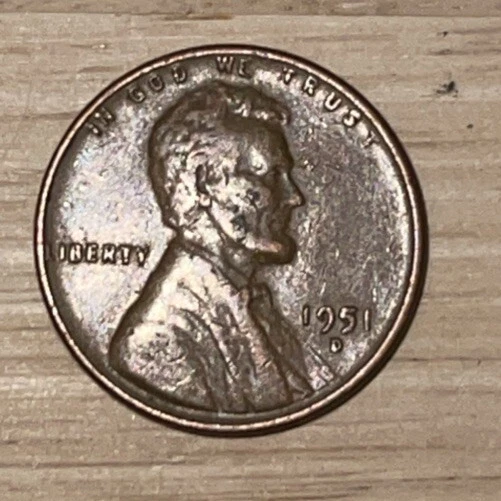 1951 D Wheat Penny Error (Letter L In Liberty Too Close To / On Rim) Denver Mint - Image 3 of 3