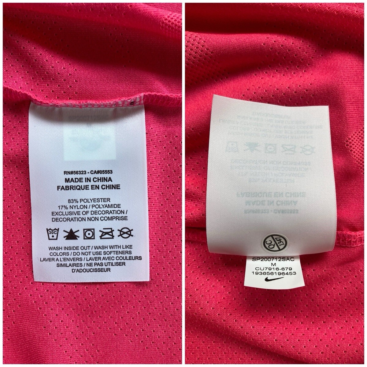 NWT :Rafael Nadal Nike 2020 Match in Africa Shirt size:M
