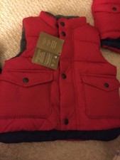 NWT GAP ColdControl Max puffer vest Warmest Primaloft Red-12-18 Mo