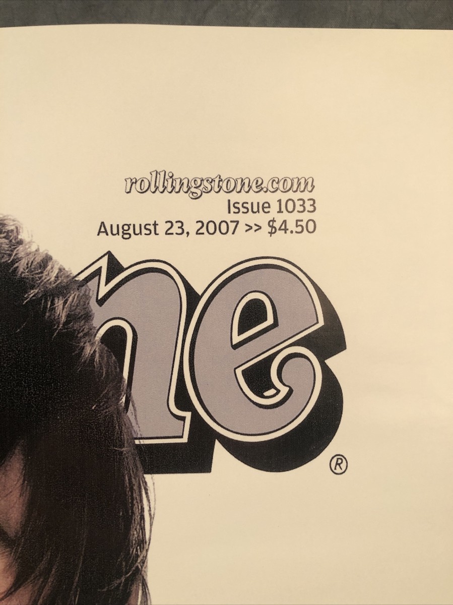 2007 Rolling Stone Authentic￼ Issue1033, August 23,2007 Cover