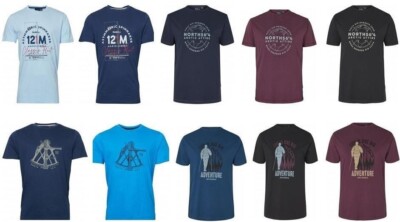 North56 Extra Tall Cotton Printed Tee Shirt Size MT - 6XLT Multiple Options