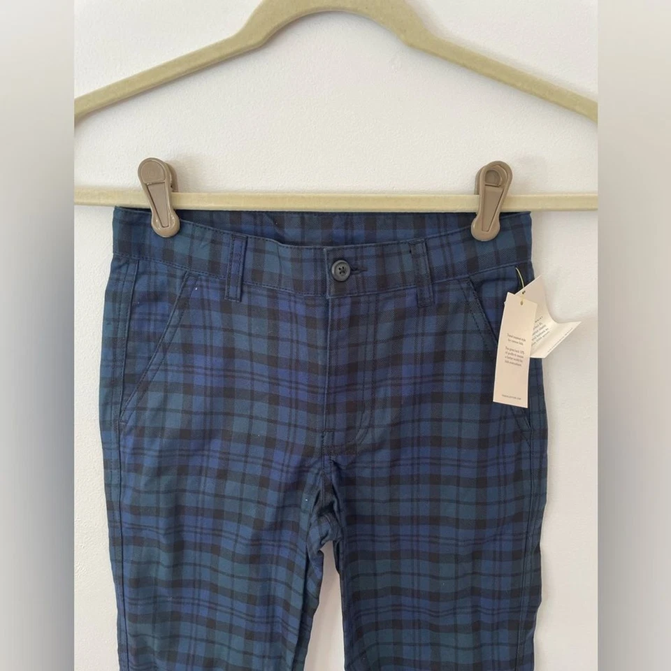 Chino a cuadros negro, verde y azul Boys Tea Collection. Nuevo con etiquetas talla 8 Foto 2 de 4