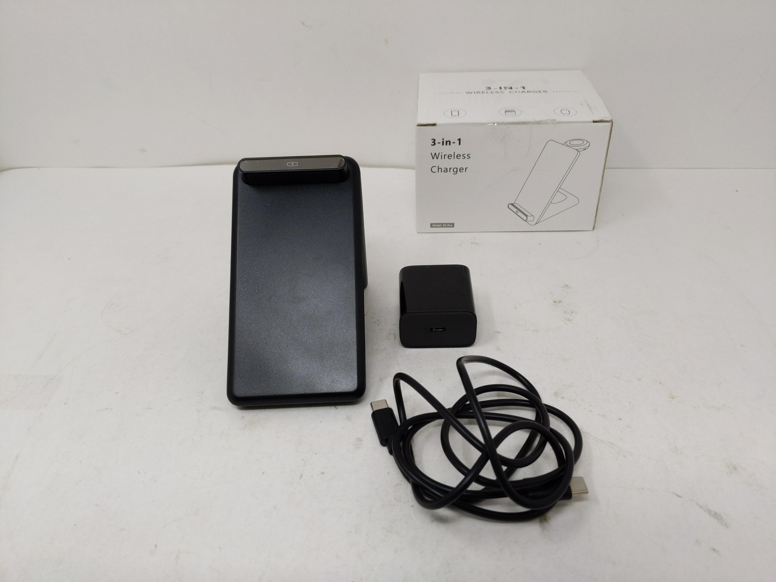 Wireless Charging Station,3 in 1 Wireless Charging Stand Made for Apple Watch-image