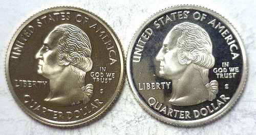 2003-S Illinois Statehood Quarter Silver & Clad Proofs 2 Coin Set - Picture 3 of 3