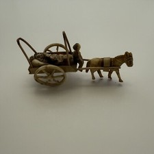 Vintage Japanese Celluloid Donkey Pulled Cart