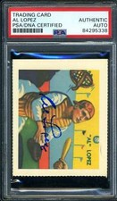Al Lopez Signed PSA DNA Coa 1935 Diamond Star Reprint Autograph