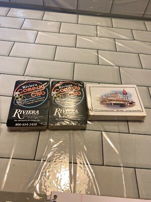 3 Lot Riviera Hotel Casino Las Vegas Strip Playing Card Deck Blackjack Poker NEW