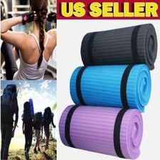 Non-Slip Yoga Mat Pad Sport Home Workout Pilates Gym Exercise Fitness Short 15MM