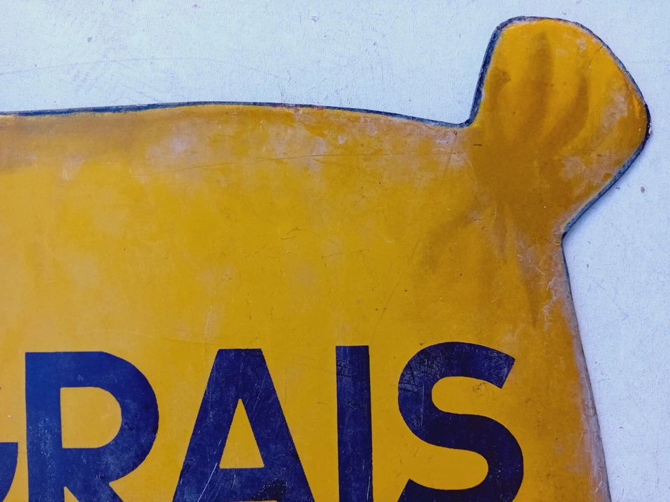 Ancienne plaque émaillée publicitaire Engrais KUHLMANN agricole chimique azoté - Photo 4/4