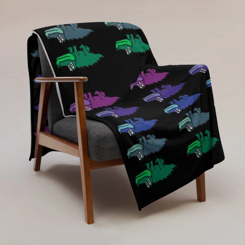 Manta King Gizzard 60 x 80 multicolor Gator Foto 4 de 4