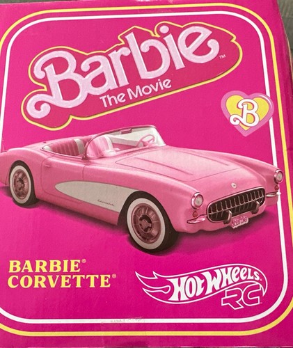 Coche de control remoto Barbie Corvette de radiocontrol Hot Wheels de Barbie: La película - Imagen 4 de 5