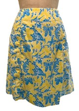 LILLY PULITZER Vintage 70s Women's Sporty Butterfly Print Skirt - Sz S/M