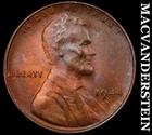 1944-S Lincoln Wheat Cent - Choice Gem Brilliant Unc  Color  No Reserve  #G7674