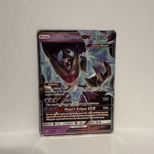 Pokemon Dawn Wings Necrozma GX Holofoil SM05 63/156 LP Ultra Rare EN