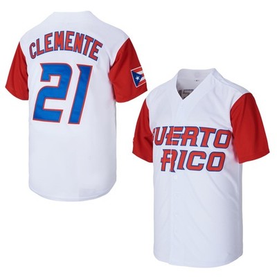 Puerto Rico #21 Roberto Clemente World Game Classic Men Baseball