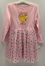 Pok mon Girls Dress Pikachu - I Choose You - Hearts - Various Sizes New