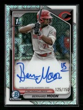 2024 Bowman Chrome Bernard Moon 1st Prospect Auto HTA Choice Refractors #/150