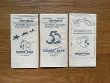 3 unterschiedliche SERVIETTEN aus dem Europa-Park Rust | napkins