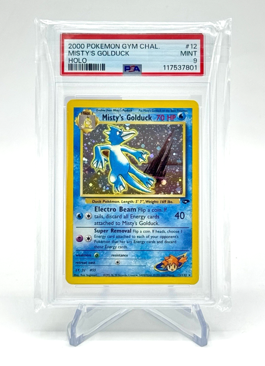 2000 Pokemon Misty's Golduck 12/132 Gym Challenge Holo PSA 9 MINT