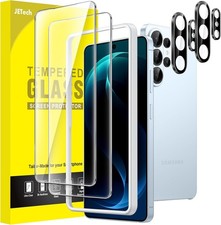 2 Pack of 9H Tempered Glass Screen and Camera Lens Protectors for Galaxy S26 Ult