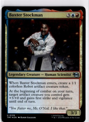 MTG TMT *Foil Baxter Stockman 139 U NM Teenage Mutant Ninja Turtles
