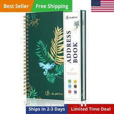 Refillable Address Book with Alphabetical Tabs Print Telephone 144 Pages