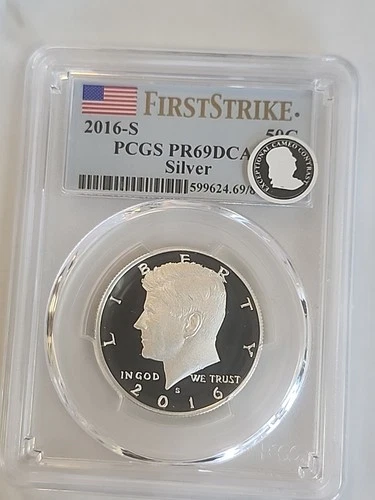 2016 S PCGS PR 69 DCAM KENNEDY SILVER DOLLAR - FIRST STRIKE
