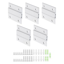 10 Pair French Cleat Picture Hanger, 2 Inch Heavy Duty Aluminum Z Bar Clip