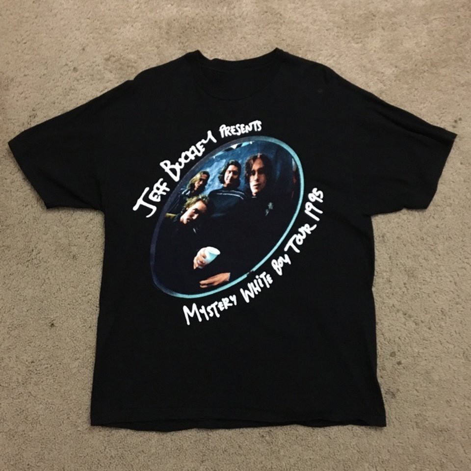 Vintage 1995 Jeff Buckley Mystery White Boy Shirt Black Unisex S-234XL