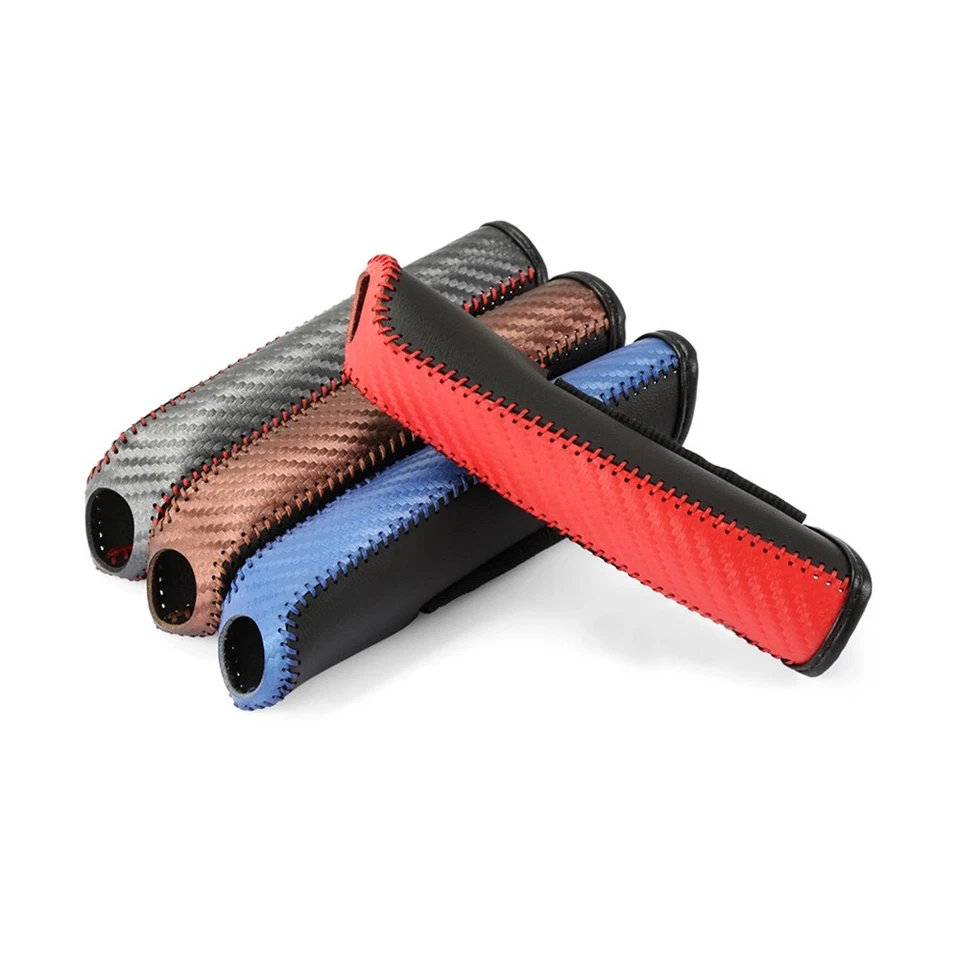 Funda Freno de Mano Universal Coche Cuero PU Protector Antideslizante Accesorios Foto 3 de 4