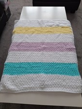 hand made crochet baby blanket new