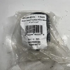3M Rubber Cushion Polishing Wheel 45123, 3 in x 3 in x 1/2 in New Sealed