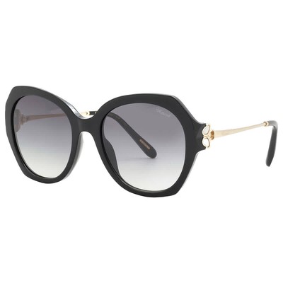 Chopard Grey Butterfly Ladies Sunglasses SCH354V 0700 54 SCH354V 0700 54