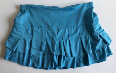 Lucky In Love Women's Size S Solid Blue Pull On Tennis Pickleball Gym Skort Nice