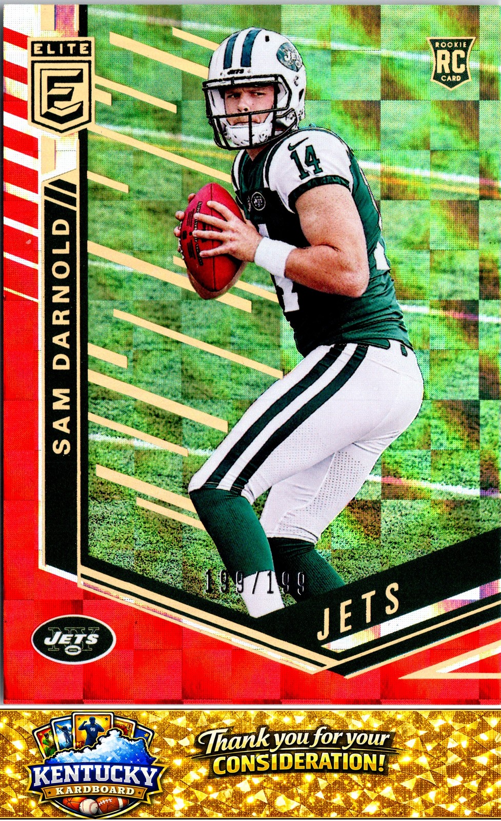 2018 Donruss Optic #151 Sam Darnold Orange #/199