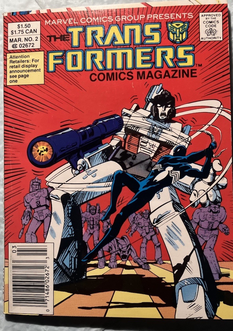 TRANSFORMERS COMIC MAGAZINE #1 VG (Marvel 1987) Rare/DIGEST Size