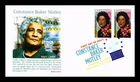 US COVER CONSTANCE BAKER MOTLEY BLACK HERITAGE IMPERFORATE FDC COMBO PANDA