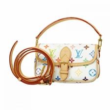 LOUIS VUITTON Nano Diane M14194 Monogram Multicolor Murakami Handbag Blanc